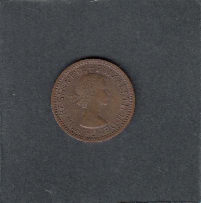 Beschrijving: 1 Farthing ELIZABETH II